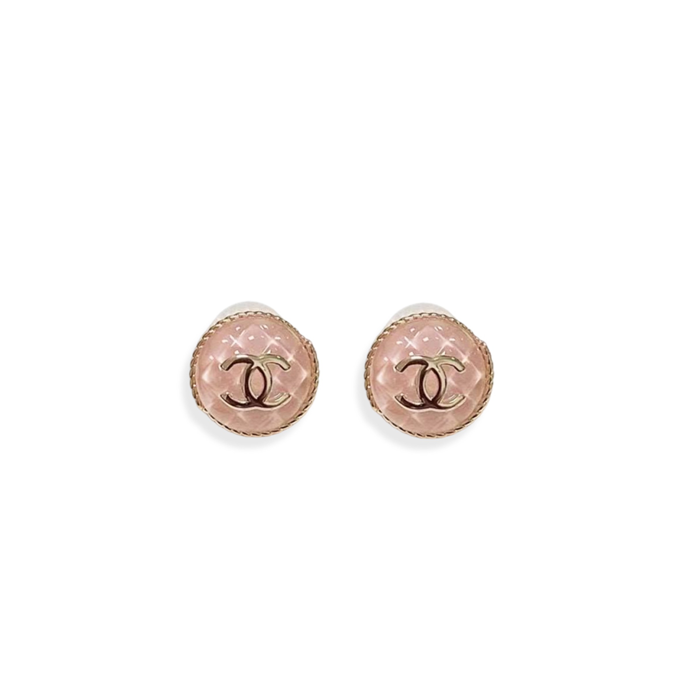 CHANEL DOUBLE C QUILTED EARRINGS 